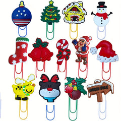 4pcs Christmas Cartoon Paper Clips To Paper Clip Binder Paper Clip