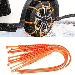 12pcs Snow Chain Wheel Tie Car Tire Chain Winter Snow Chain Non slip Plastic