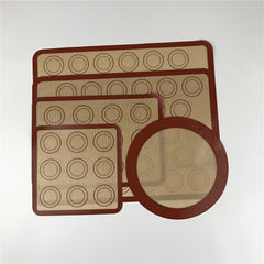5pc Silicone Baking Mat Set Oven Kneading Pad Air Frying Pan Mat