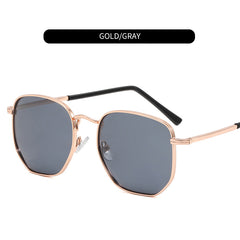 Multicolor Men's Metal Polarized Sunglasses with Zipper Case