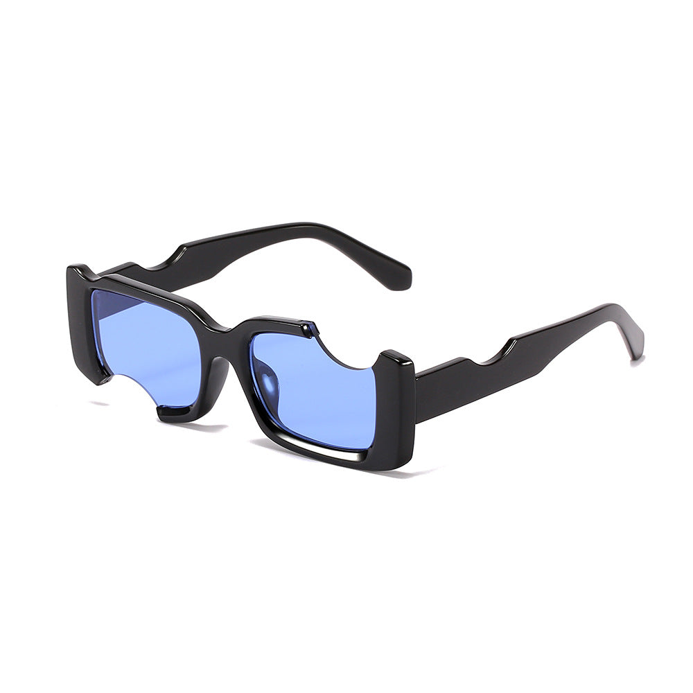 Y2K Irregular Rectangular Sunglasses Women's Narrow Frame UV Protection