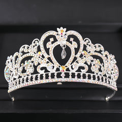 Wedding Silver Rhinestone Princess Tiara Crown Headband