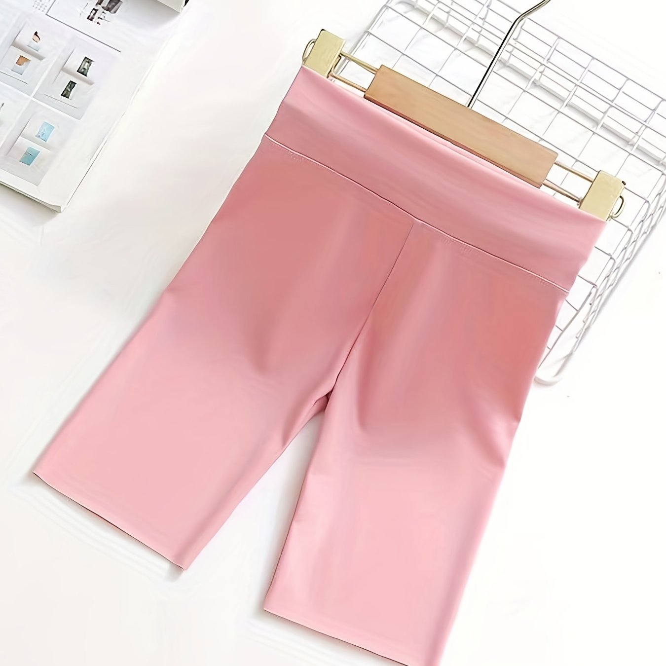 Girls High Waist Yoga Shorts for Summer Sports