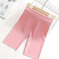 Girls High Waist Yoga Shorts for Summer Sports