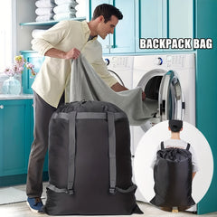 Large Capacity Drawstring Backpack Adjustable Straps Waterproof Bag