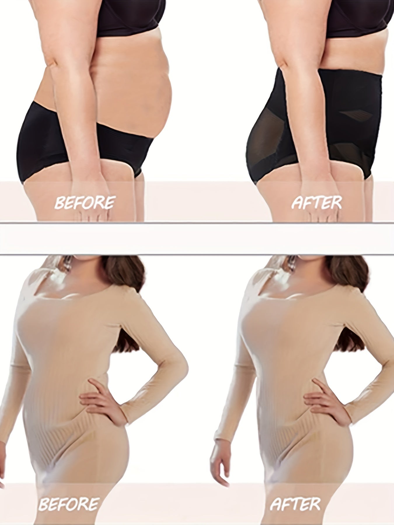 Mesh Shaping Panties Tummy Control Compression Panties Lift & Shape Buttocks