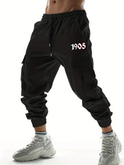 Comfy Stretch Cargo Pants with Drawstring Joggers for Men