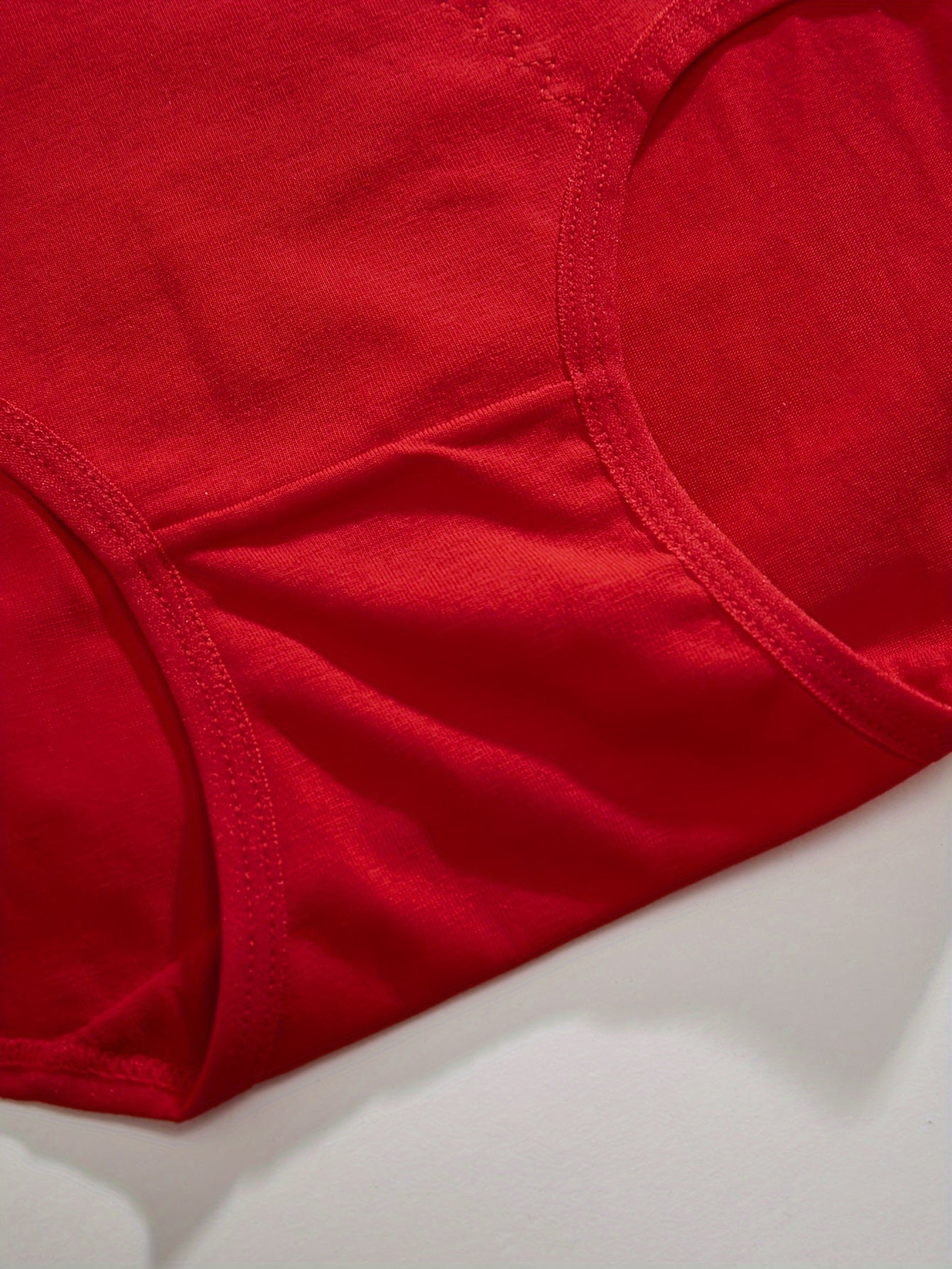 3pcs Solid Briefs Comfy & Breathable Stretchy Intimates Panties