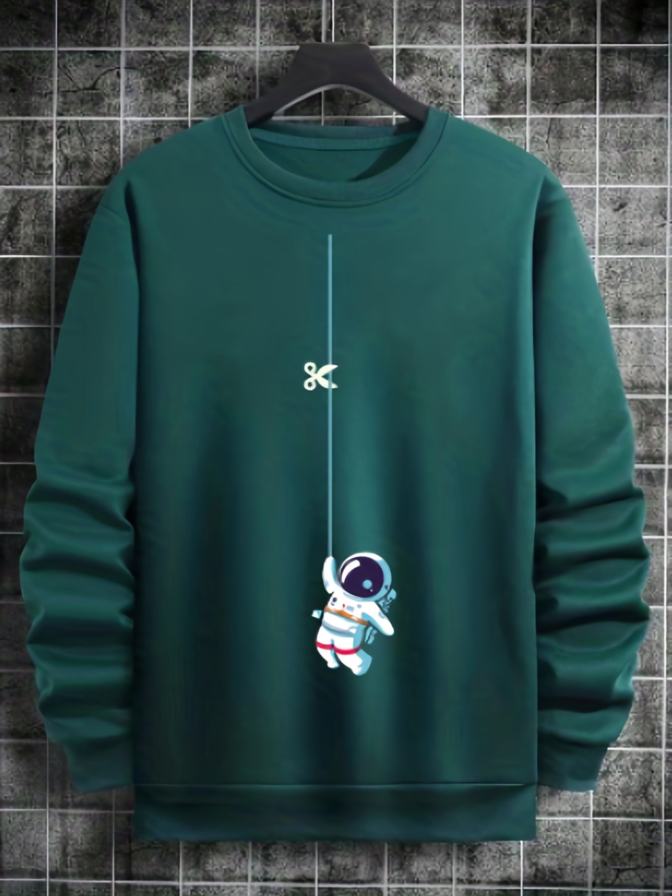 Rich Bear And Astronaut Print Boys Sweatshirt