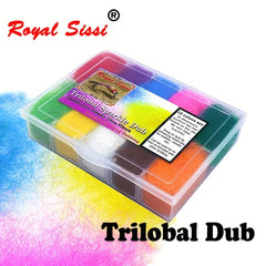 10colors Trilobal Sparkle Dubbing Translucence Fly Dubbing