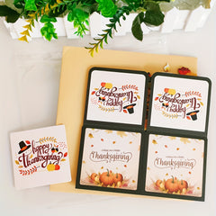 3D Pop Up Thanksgiving Card for Family - Fall Holiday Card
