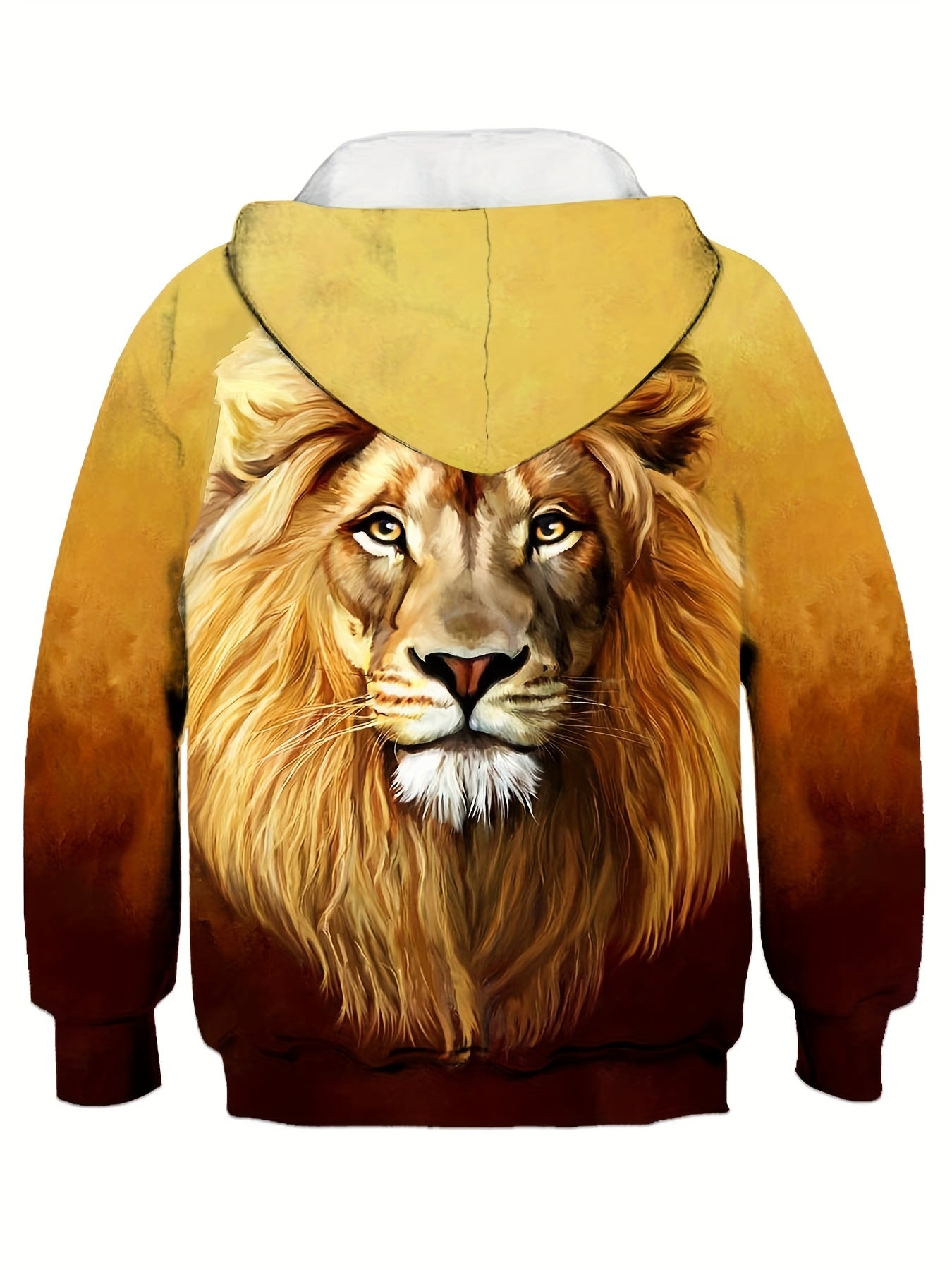 Lion 3D Print Kid's Hoodie Long Sleeve Top Casual Boy's Clothes