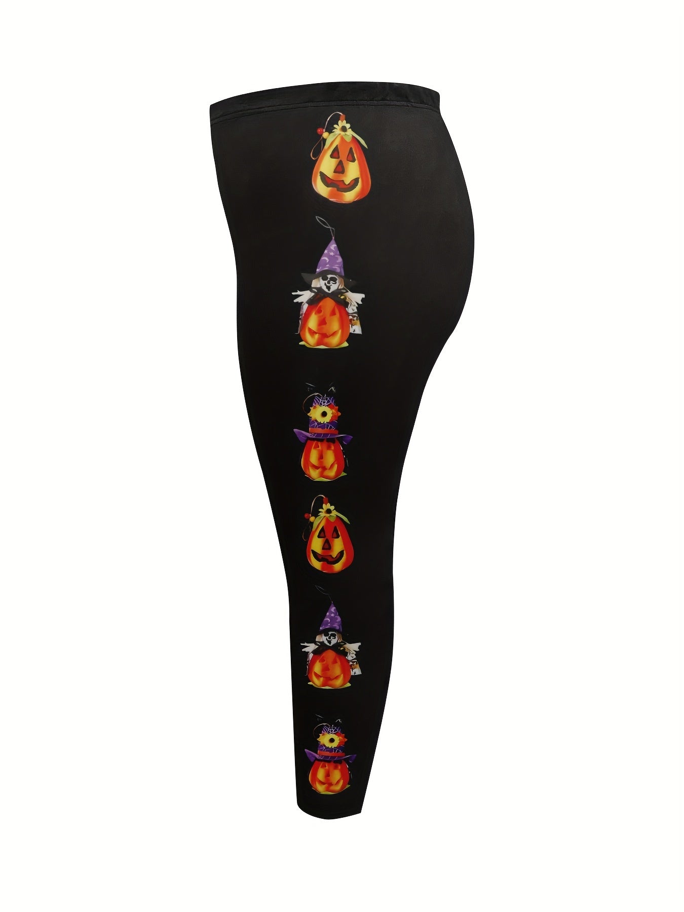 Women's Funny Pumpkin Print Halloween Leggings