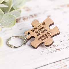 Custom Pet Memorial Wooden Keychain - Remembering Your Beloved Puppy