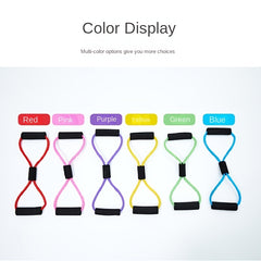 8 Shape Resistance Band Stretcher - Home Fitness Equipment for Shoulder and Back