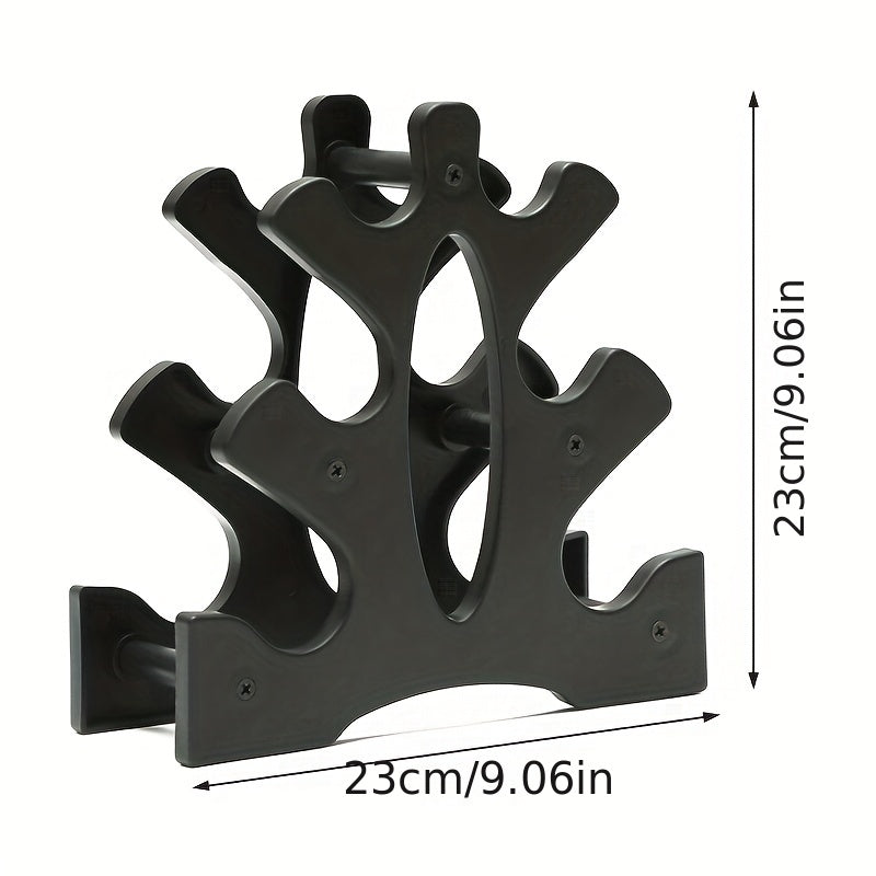 A-Shaped Dumbbell Rack Holds 6 Dumbbells on Both Sides