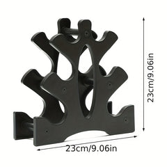 A-Shaped Dumbbell Rack Holds 6 Dumbbells on Both Sides