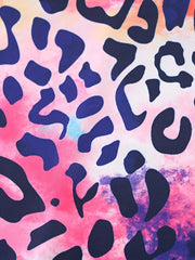 Colorful Leopard Cami Rompers For Toddler Girls