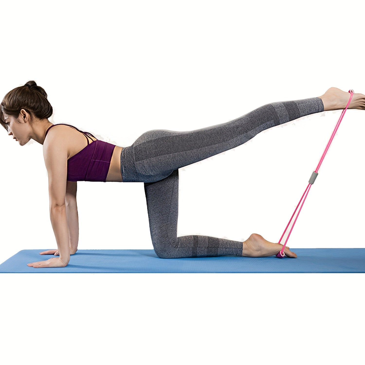 8 Shape Elastic Resistant Band for Yoga Pilates Stretching