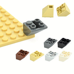 30pcs Building Blocks Slope 45 2x2 Compatible 3676 Double Convex Bricks