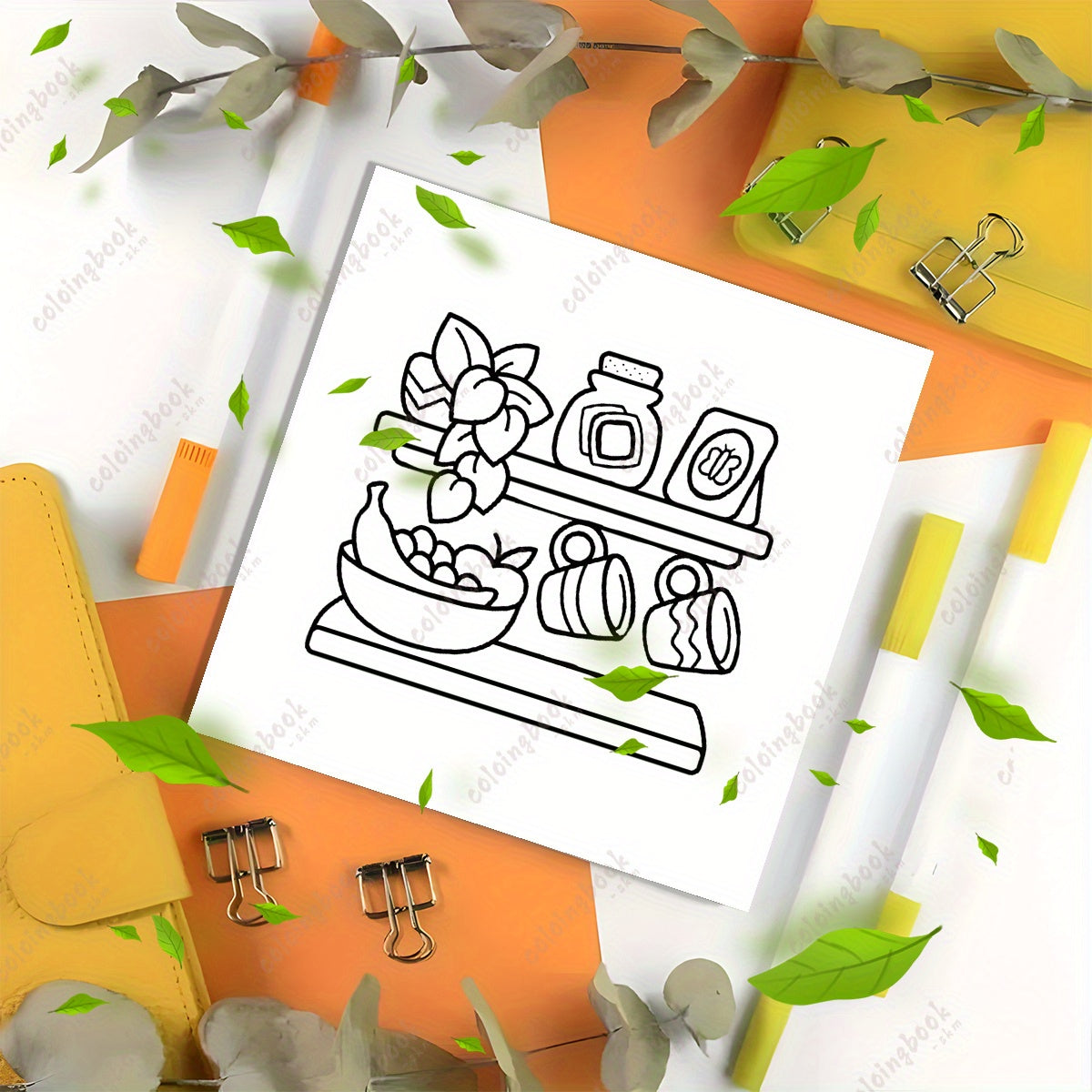 Cozy Life Adult Coloring Book - 22 Pages Mixed Paper - Unique Cover Designs