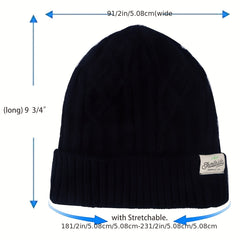 Men's Knitting Skull Cap Warm Windproof Wool Beanie Halloween Decor