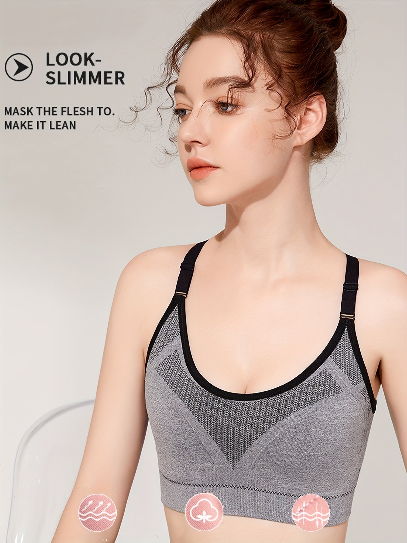 Wireless Sports Bra for Women Comfy & Breathable Workout Bra
