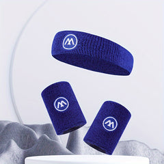 Breathable Sweat Absorbent Headband & Wristbands Set
