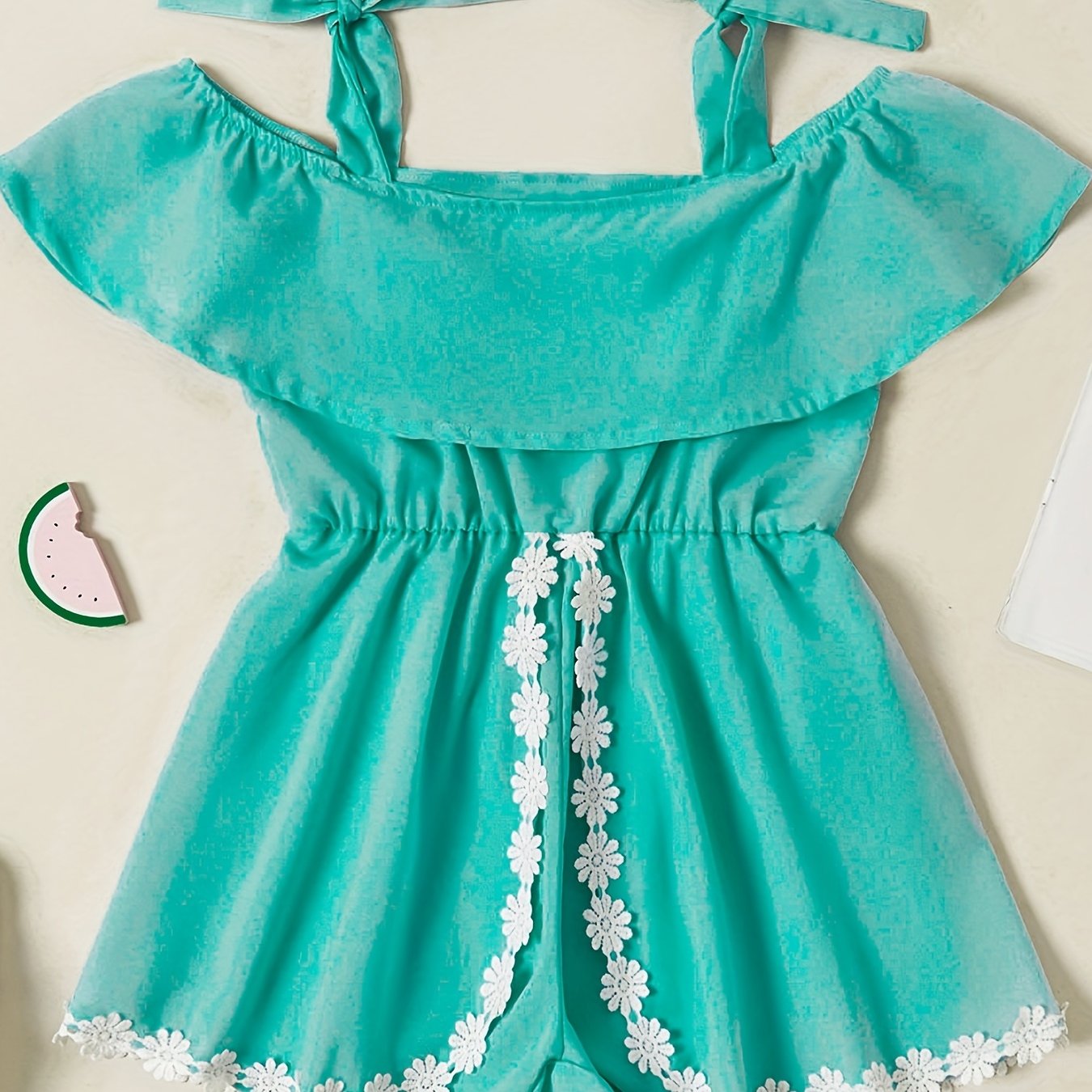 Toddler Girls Cold Shoulder Rompers Kids Summer Clothes