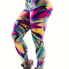 Colorful Graffiti High Waist Seamless Yoga Pants