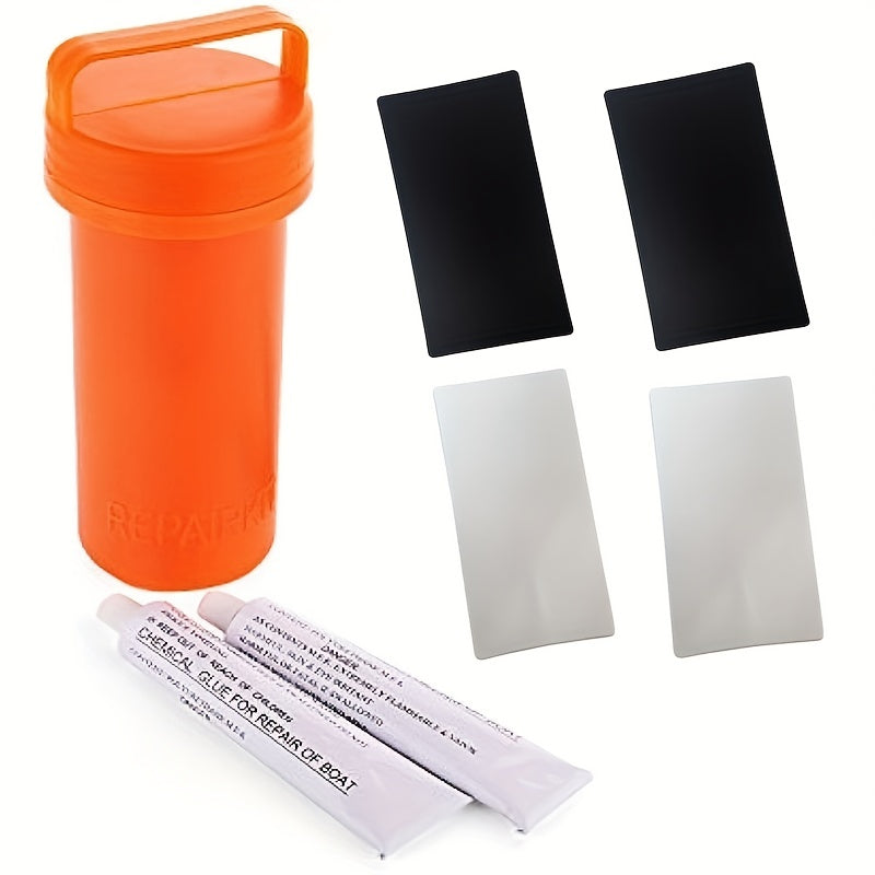 Inflatable Boat Repair Kit Waterproof Patches Glue Bucket