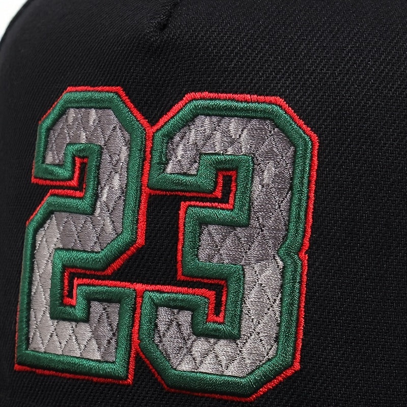 Men's Hip Hop Hat with Number Embroidery