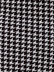 Houndstooth Print High Rise Slim Fit Skirt