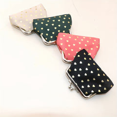 Cartoon Heart Pattern Coin Purse Bag Key Bag Money Bags