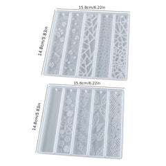 Epoxy Resin Silicone Mold Leaves Cat's Claw Heart Flower Bookmark