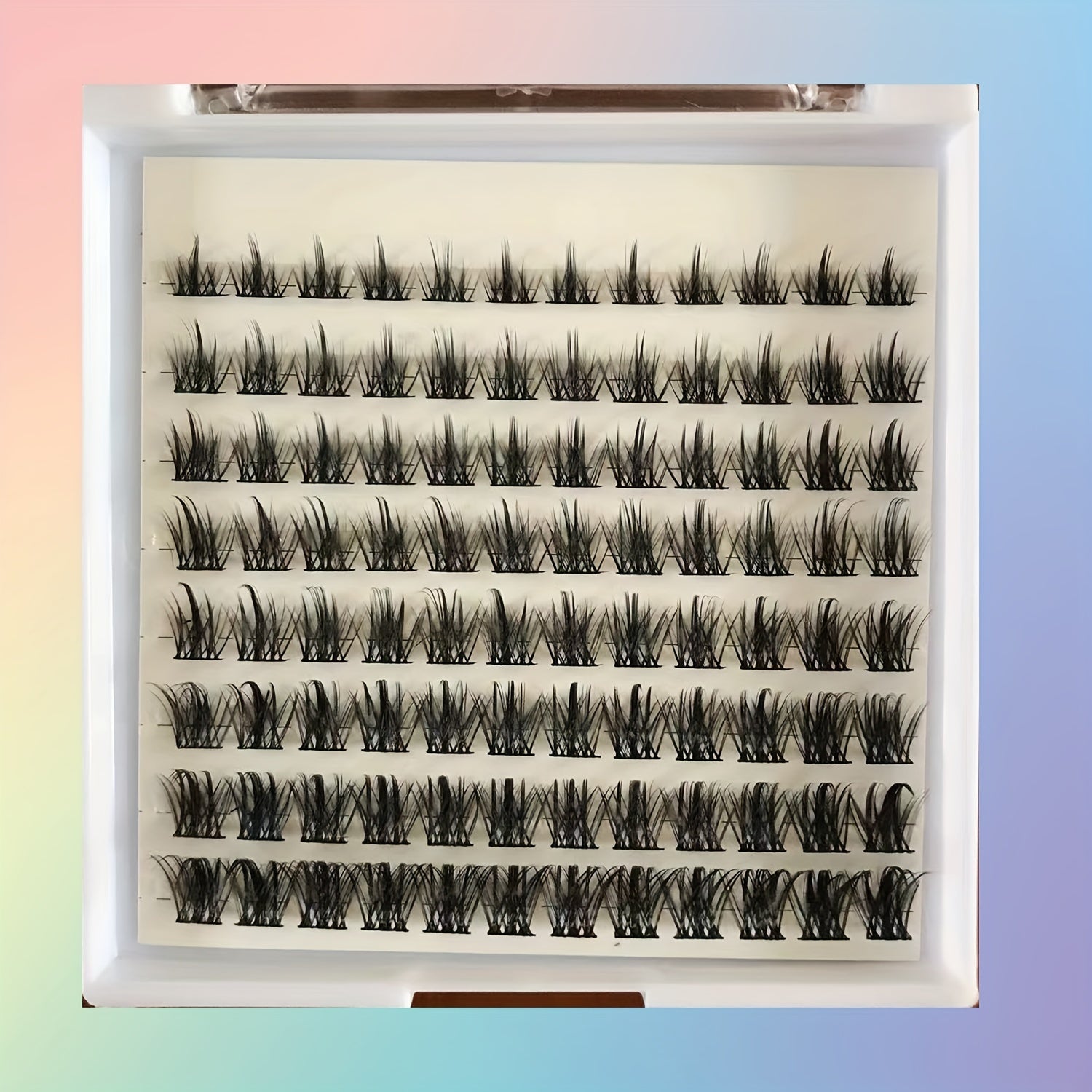 DIY Individual Eyelashes Kit Natural & Thick 3D Lashes Extension