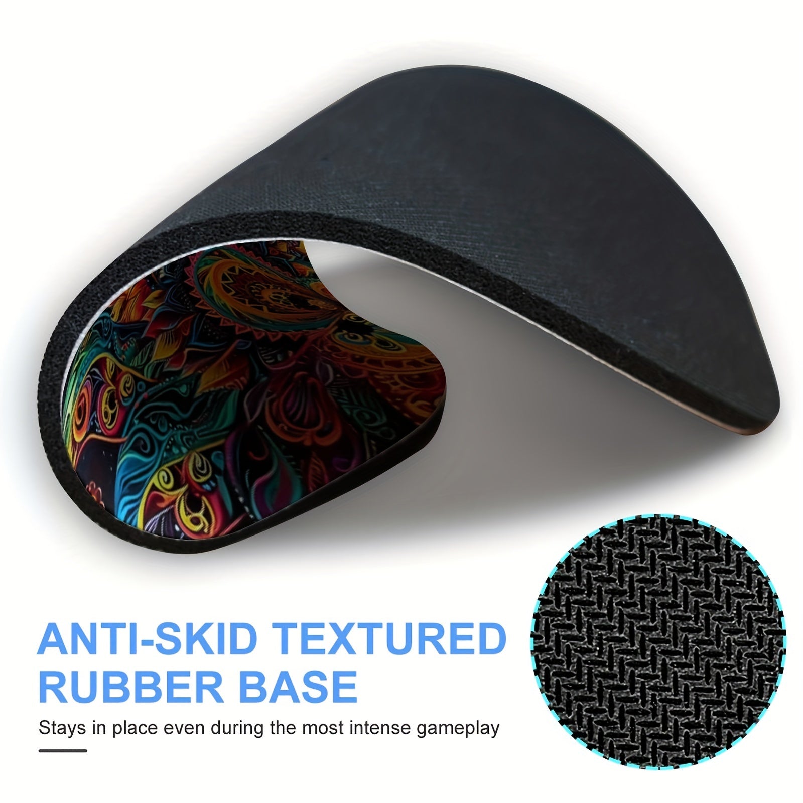 Colorful Flower Gaming Mouse Pad E sports Anti-slip Keyboard Pad