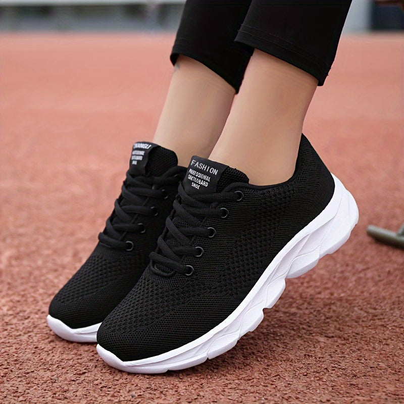 Women's Lightweight Mesh Running Shoes Lace-up Sneakers