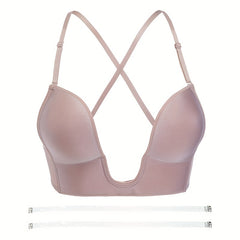 Soft Plunge Bra Breathable Women's Lingerie