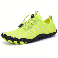 Women's Pink Lace Up Water Shoes Lightweight Beach Wading Shoes