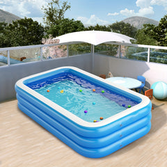 Large Inflatable Swimming Pool, Foldable Family Play Pool