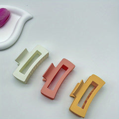 4pcs Square Hair Clips Claw Clips Daily Decorative Hair Accessories For Girls
