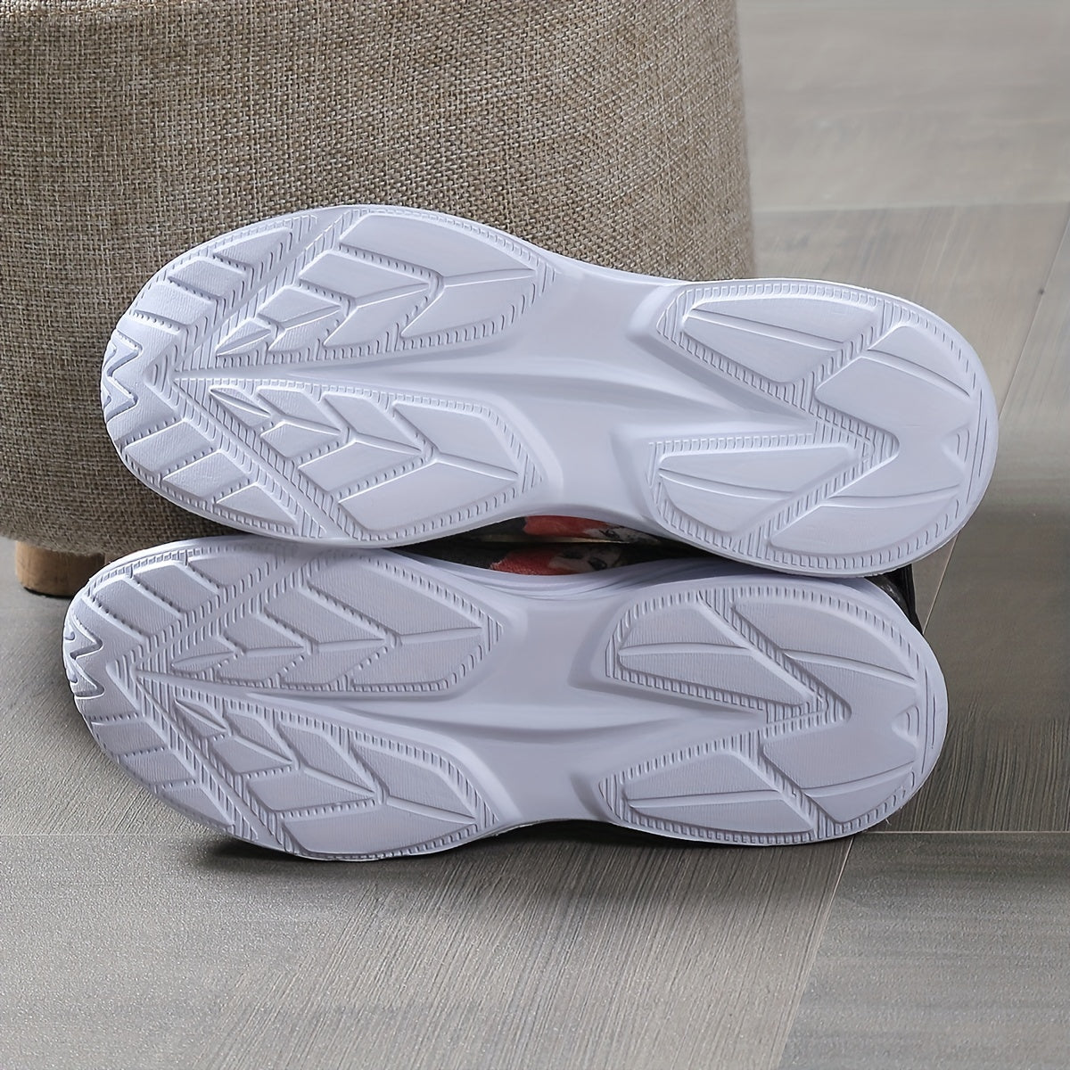 Halloween Witch Pattern Soft Thick Sole Shock Absorption Elastic Woven Shoes