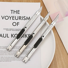 3pcs Stainless Steel Portable Office Supplies Metal Paper Student Statione