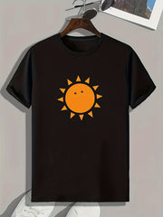 Sun Print Men's Graphic T shirt Casual Comfy Tees For Summer Mens Clothing