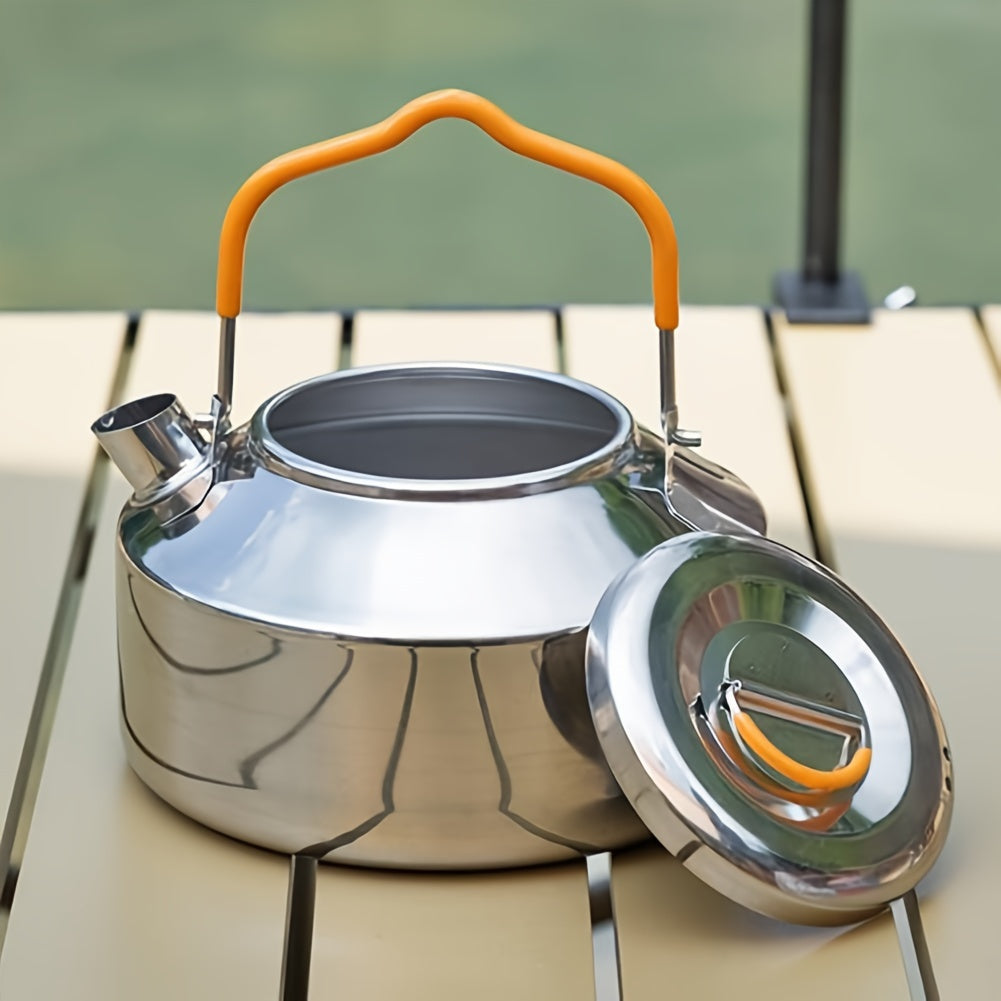 Portable Stainless Steel Camping Kettle for Outdoor Activities
