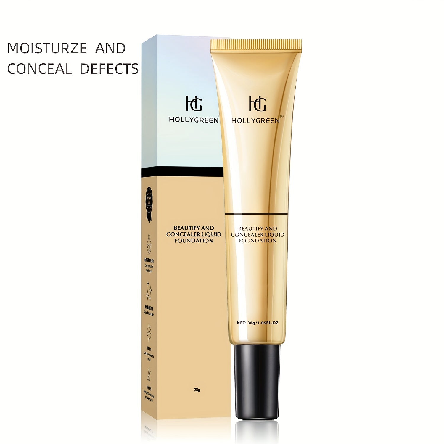 Caviar Foundation Liquid Full Coverage Waterproof Long-lasting