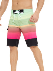 Pattern Print Men's Swim Trunks Quick Dry Beach Shorts