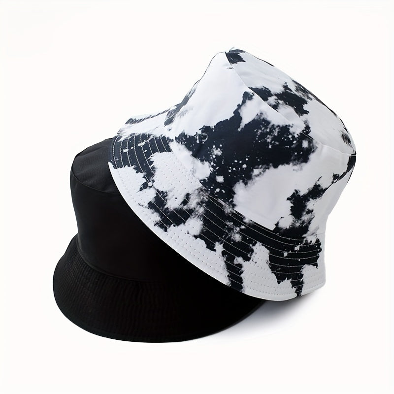 Double sided Tie dye Fisherman Hat Outdoor Cap For Men Women