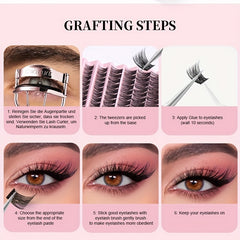 140 Pcs Cluster Lashes 8 16mm Eyelash Clusters Soft & Comfortable